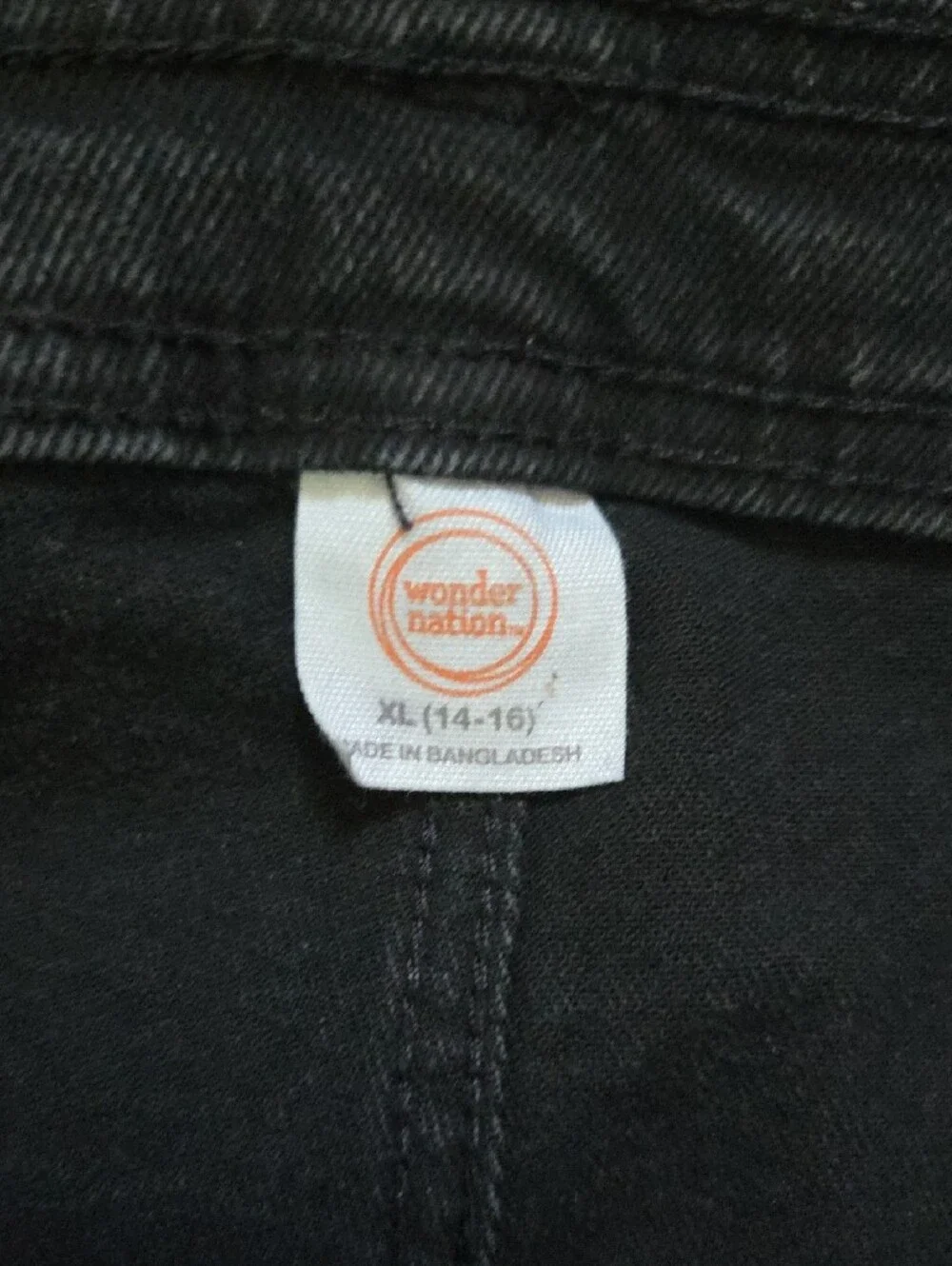 Girls Straight Leg Black Jeans
